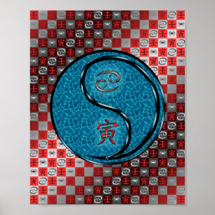 Kanker en water tijger poster
