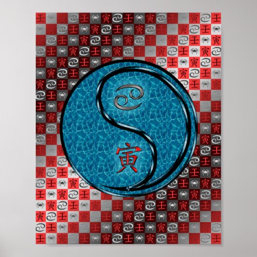 Kanker en water tijger poster (Voorkant)