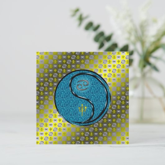 Kanker en wateraap kaart (Staand voorkant)