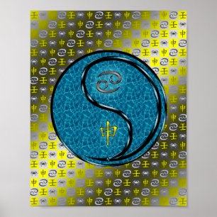 Kanker en wateraap poster