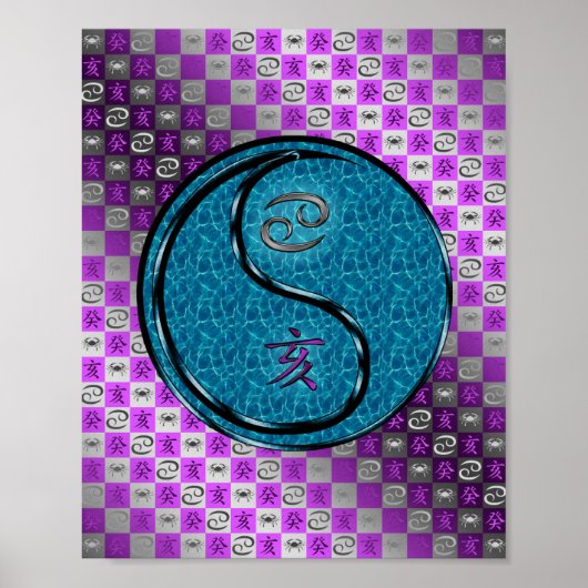 Kanker en waterbeer poster (Voorkant)