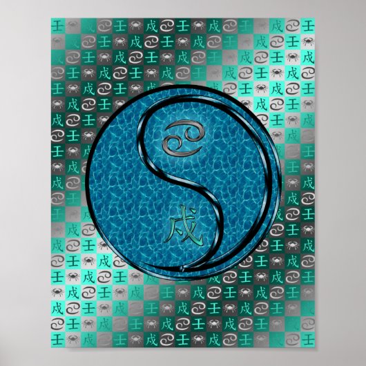 Kanker en waterhond poster (Voorkant)