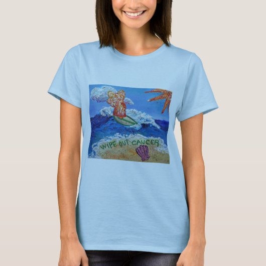 Kanker Engel Uitschakelen T-shirt (Voorkant)