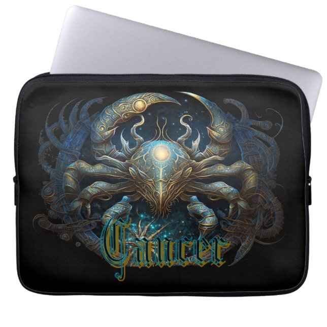 Kanker Geboorteteken Laptop Sleeve (Voorkant)