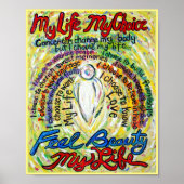 Kanker Gedicht Witte Engel Schilderij Poster Kunst (Voorkant)