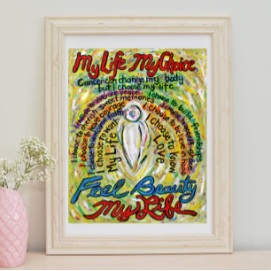 Kanker Gedicht Witte Engel Schilderij Poster Kunst