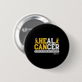 Kanker genezen Maand van de bewustwording van kank Ronde Button 5,7 Cm (Voorkant /achterkant)