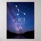 Kanker | Gepersonaliseerd Poster voor Zodiac Const (Voorkant)