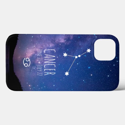 Kanker | Gepersonaliseerde zodiac-constellatie Case-Mate iPhone Case (Achterkant (horizontaal))
