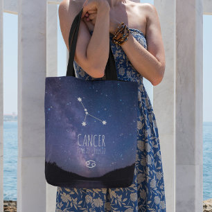 Kanker Gepersonaliseerde zodiac-constellatie Tote Bag