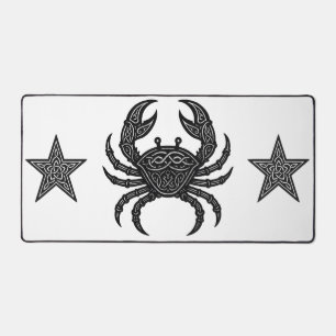 Kanker — Geplaagde Inkt Zodiac Krab Bureaumat