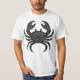 Kanker — Geplaagde Inkt Zodiac Krab T-shirt