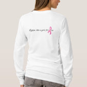 Kanker geven - Boot - Borstkanker Tshirt (Achterkant)