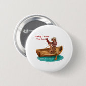 Kanker geven, opstarten ronde button 5,7 cm (Voorkant /achterkant)