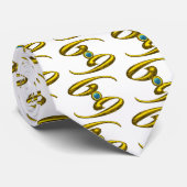 KANKER GOLD ZODIAC BIRTHDAY JEWEL MET BLUE OPALE STROPDAS (Opgerold)