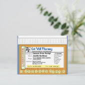 Kanker Gratis RX voor plezier Briefkaart (Staand voorkant)