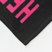 Kanker Haar gevecht is mijn gevecht Ik Draag Roze  Fleece Deken (Hoek)