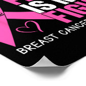 Kanker Haar gevecht is mijn strijd tegen borstkank Poster (Hoek)