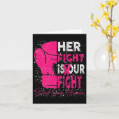 Kanker Haar gevecht is onze strijd tegen borstkank Kaart (Gele Bloem)