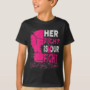 Kanker Haar gevecht is onze strijd tegen borstkank T-shirt