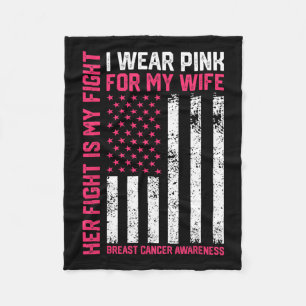 Kanker Haar Strijd Is Mijn Strijd Ik Draag Roze Ec Fleece Deken