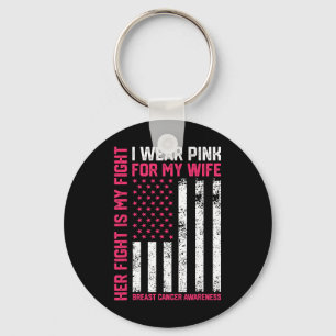 Kanker Haar Strijd Is Mijn Strijd Ik Draag Roze Ec Sleutelhanger