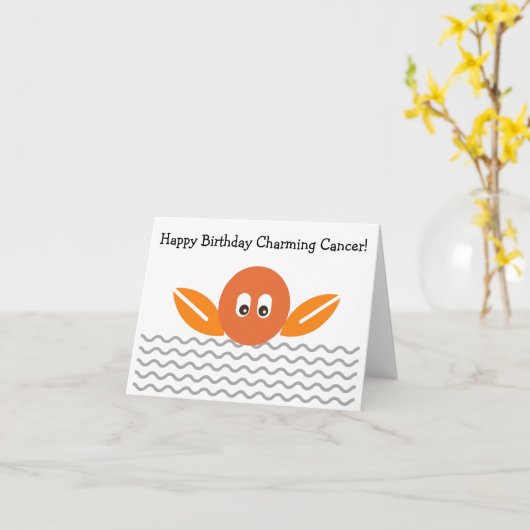 Kanker Happy Birthday Kaart (Gele Bloem)