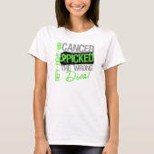 Kanker heeft de verkeerde diva non-Hodgkins lymfoo T-shirt (Voorkant)