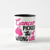 Kanker heeft het verkeerde meisje gevonden mok (Midden)