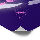 Kanker Hemelse Maan Wolk Sterren Astrologie Kunst Poster (Hoek)