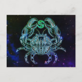kanker het briefkaart van de krab zodius (Voorkant)