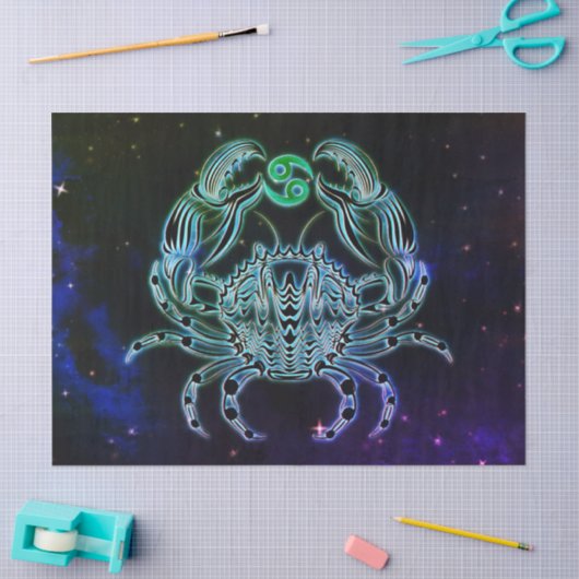 kanker het krab zodiale weefselpapier tissuepapier (Craft)