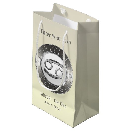Kanker - het symbool van de Horoscoop van de krab Klein Cadeauzakje (Voorkant Gekanteld)