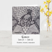 Kanker (het teken van de Dierenriem) Kaart (Gele Bloem)