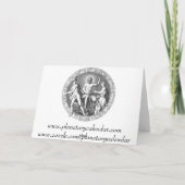 Kanker Horizontale Kerst Kaart met tekst (Achterkant)