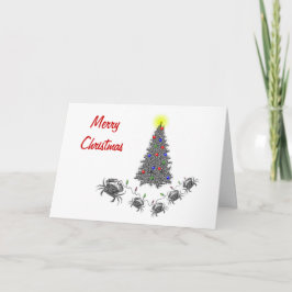 Kanker Horizontale Kerst Kaart met tekst