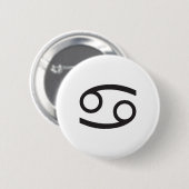 KANKER, HOROSCOPE SYMBOOL RONDE BUTTON 5,7 CM (Voorkant /achterkant)