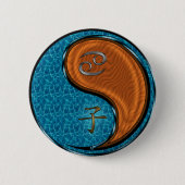 Kanker & Hout Rat Ronde Button 5,7 Cm (Voorkant)
