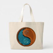 Kanker & Hout Slang Grote Tote Bag (Achterkant)