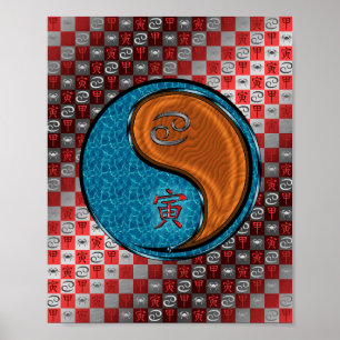 Kanker & Hout Tijger Poster