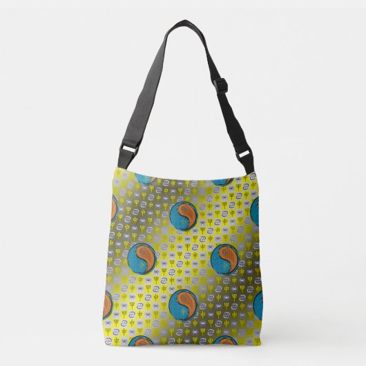 Kanker & Houten Aap Crossbody Tas (Voorkant)