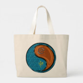 Kanker & Houten Aap Grote Tote Bag (Achterkant)