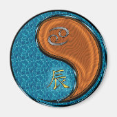 Kanker & Houten Draak Magneet (Voorkant)