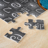 Kanker & Houten Konijn Legpuzzel (Zijkant)