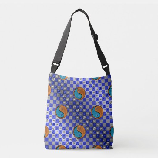 Kanker & Houten Os Crossbody Tas (Voorkant)