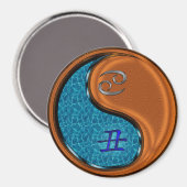 Kanker & Houten Os Magneet (Voorkant / Achterkant)