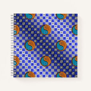 Kanker & Houten Os Spiraal Notebook Notitieboek