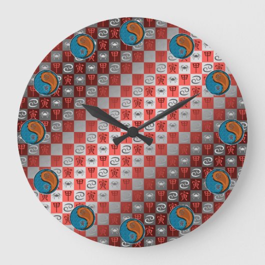 Kanker & Houten Tijger Grote Klok (Voorkant)