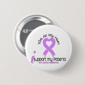 KANKER I ondersteunt mijn patiënten Ronde Button 5,7 Cm (Voorkant /achterkant)