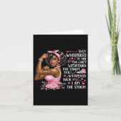 Kanker Ik ben het Storm Zwarte Vrouwen We Draag Ro Kaart (Voorkant)